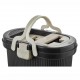 VİP SET PRO TEMİZLİK SETİ DETERJAN-TEMİZ-KİRLİ-KURULAMA SUYU 4 HAZNELİ ANTRASİT-E:23 CM-B:35 CM-Y:41 CM