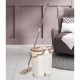 VİP SET PRO TEMİZLİK SETİ DETERJAN-TEMİZ-KİRLİ-KURULAMA SUYU 4 HAZNELİ KREM-E:23 CM-B:35 CM-Y:41 CM