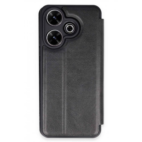 Newface Xiaomi Redmi 13 Kılıf Flip Cover - Siyah