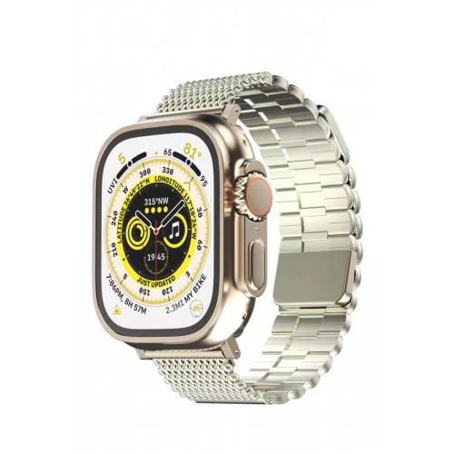 Newface Apple Watch 44mm Ascend Metal Kordon - Yıldız Işığı