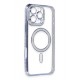 Newface iPhone 16 Pro Kılıf Joke Simli Magneticsafe Kılıf - Mavi