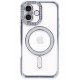 Newface iPhone 16 Kılıf Joke Simli Magneticsafe Kılıf - Mavi