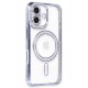 Newface iPhone 16 Kılıf Joke Simli Magneticsafe Kılıf - Mavi