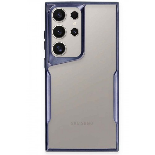 Newface Samsung Galaxy S23 Ultra Kılıf Boyi Silikon Kapak - Lacivert