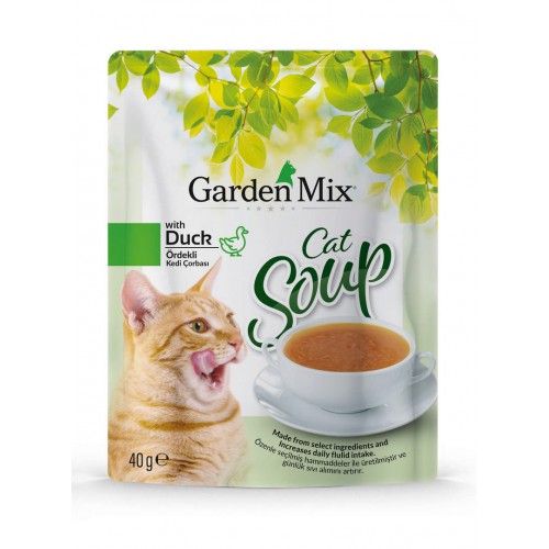 GARDENMIX ÖRDEKLI KEDI ÇORBASI 40GR X 6 ADET