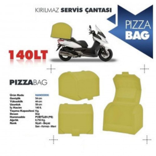 Motosiklet Servis Çantası Sarı 140 LT - Tek Ebat