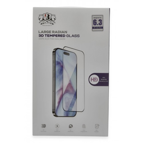 Newface iPhone 15 Bilvis 3D Hayalet Cam Ekran Koruyucu
