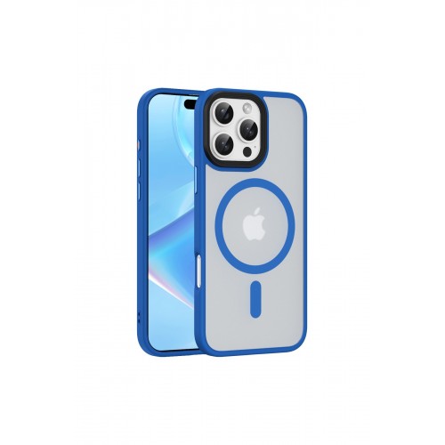 Newface iPhone 16 Pro Max Kılıf Trex Magneticsafe Kapak - Sierra Blue