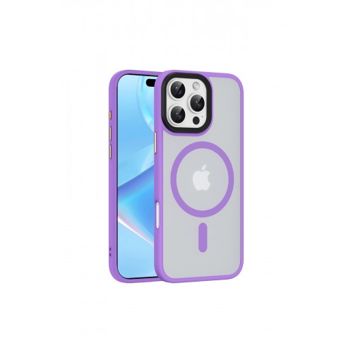 Newface iPhone 16 Pro Max Kılıf Trex Magneticsafe Kapak - Lila