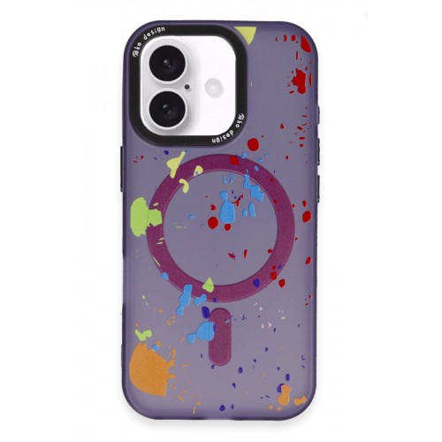 Joko iPhone 16 Colorful Magsafe Kapak - Derin Mor