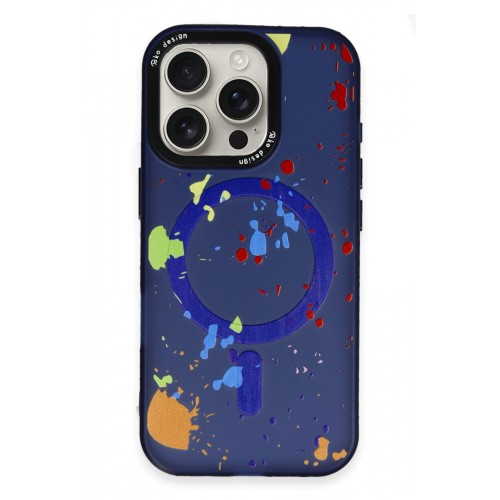 Joko iPhone 16 Pro Max Colorful Magsafe Kapak - Lacivert