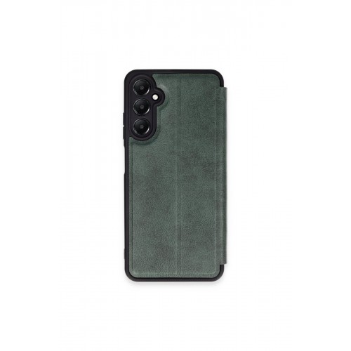 Newface Samsung Galaxy A16 5G Kılıf Flip Cover - Koyu Yeşil