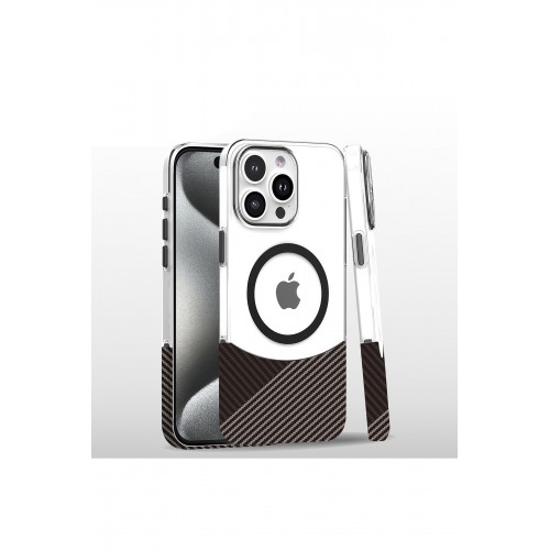 Joko iPhone 16 Pro Carbon Puzzle Magsafe Kapak - Gri
