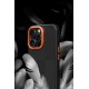 Joko iPhone 15 Orange Karbon Magsafe Kapak - Siyah