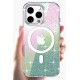 Joko iPhone 15 Pro Max Rasasi Simli Magsafe Kapak - Şeffaf