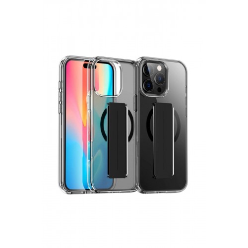 Joko iPhone 14 Pro Max Kılıf Alfa Magsafe Standlı Kapak - Siyah