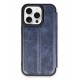 Newface iPhone 14 Pro Max Kılıf Flip Cover - Lacivert