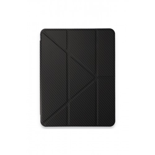 Newface iPad 2022 10.9 (10.nesil) Kılıf Color Karbon Tablet Kılıfı - Siyah