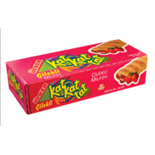 Ülker Katkat Tat Çilekli Milföy (28 gr x 24 Adet)