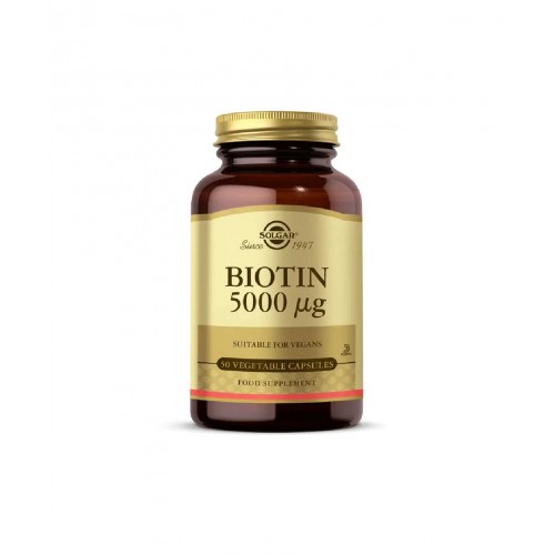 Solgar Biotin 5000 Mcg 50 Kapsül