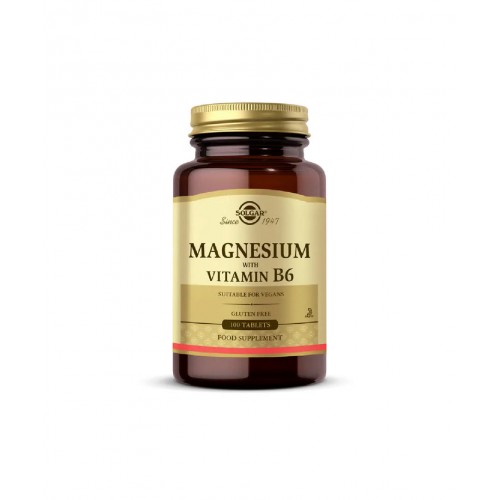 Solgar Magnesium With Vitamin B6 100 Tablet