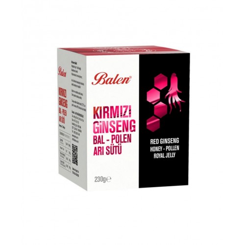 Balen Bal & Polen & Ginseng & Arı Sütü Karışımı 230 G | Genel Sağlığı Koruyucu Ve Destekleyici Takviye Edici Gıda