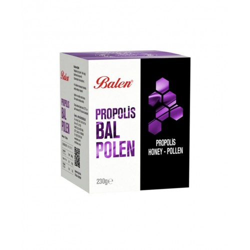 Balen Bal & Polen & Propolis Karışımı 230 G | Enerji Verici Bağışıklık Sistemi Destekleyici Takviye Edici Gıda