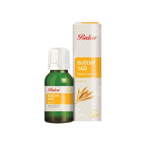 Balen Buğday Yağı 20 Ml | E Vitamini İçeren Cilt Salığı Destekleyen Doğal Yağ