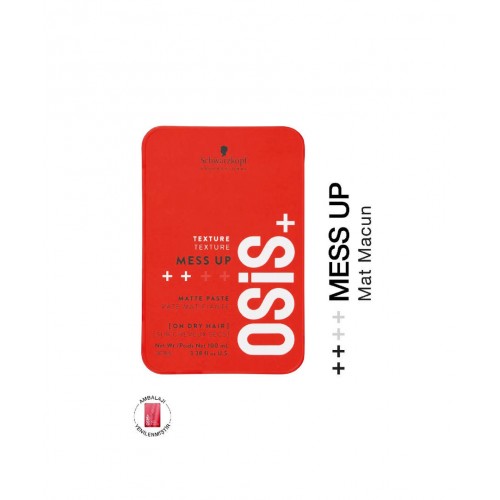 Mess Up Mat Şekillendirici Gum Macun 100ml | Orta Tutuş Mat Görünüm Kolay Şekil Esnek Wax