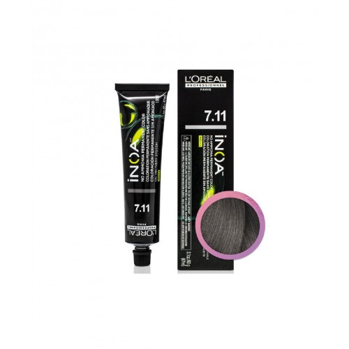 L’oreal Professionnel Inoa Yeni Amonyaksız Vegan Saç Boyası | 7.11 Orta Kumral Yoğun Küllü 60 Gr