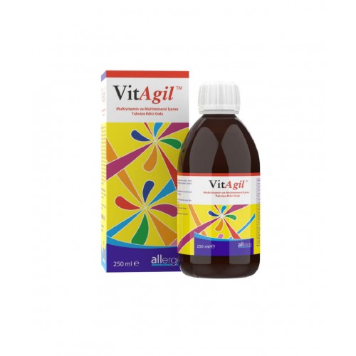 VitAgil Multivitamin Şurubu 250 ml | Multivitamin ve Multimineral İçeren Takviye edici Gıda