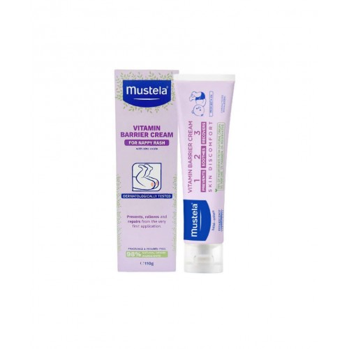 Mustela Vitamin Bariyer 1.2.3 Pişik Kremi 100 ml | Bebeklerin Hassas Cildine Özel