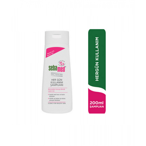 Sebamed Hergün Kullanım Şampuanı 200 ml | Saçları Nazikçe Temizleyen, Günlük Kullanıma Uygun Şampuan