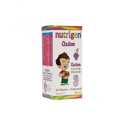 Nutrigen Üzüm Çekirdeği Ekstreli Vitamin Şurubu 200ml | Bağışıklık Sistemi Güçlendirmeye Yardımcı Şurup