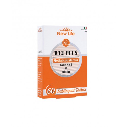 New Life B12 Plus 60 Tablet | Stres ve Yorgunlukla Başa Çıkmanıza, Enerji Seviyelerinizi Artırmanıza Yardımcı Takviye Edici Gıda
