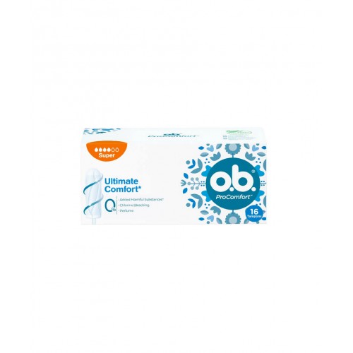 o.b. ProComfort Yüksek Emiciliğe Sahip Tampon Super 16'lı