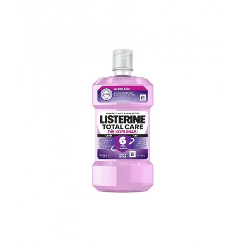 Listerine Total Care Gargara 250 ml | Plak Oluşumunu Önleyici ve Ferahlatıcı Ağız Bakım Suyu