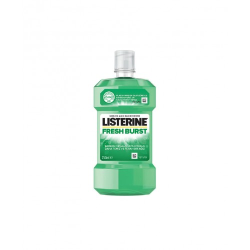 Listerine Fresh Burst 250 ml | Diş Plağı Azaltıcı ve Koku Önleyici Ağız Bakım Suyu