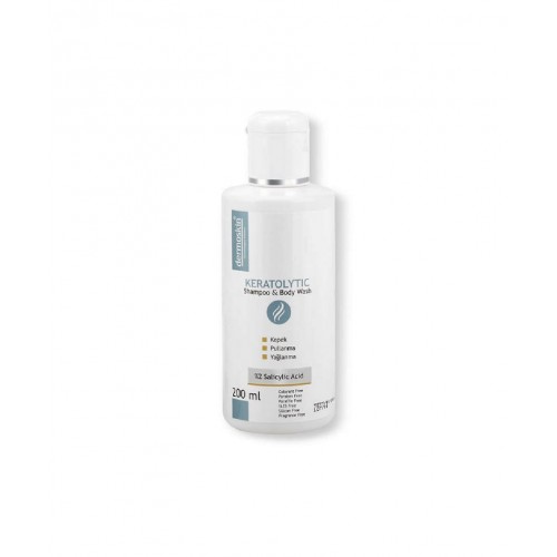 Dermoskin Keratolytic Saç ve Vücut Şampuanı 200 ml | Kepek, Yağlanma ve Kuruluğa Karşı Yardımcı Bakım