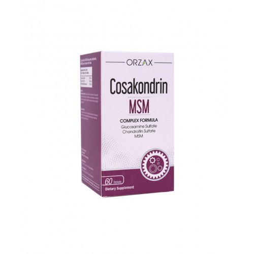 Cosakondrin MSM 60 Tablet | Eklem Hareketliliğini Artırmaya ve Eklem Rahatsızlıklarını Hafifletmeye Yardımcı Takviye Edici Gıda