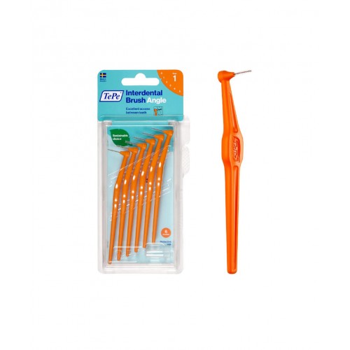 TePe İnterdental Brush Angle Arayüz Fırçası 6'lı Paket | Diş Eti Sağlığını Korumaya Yardımcı Etkili Arayüz Fırçası