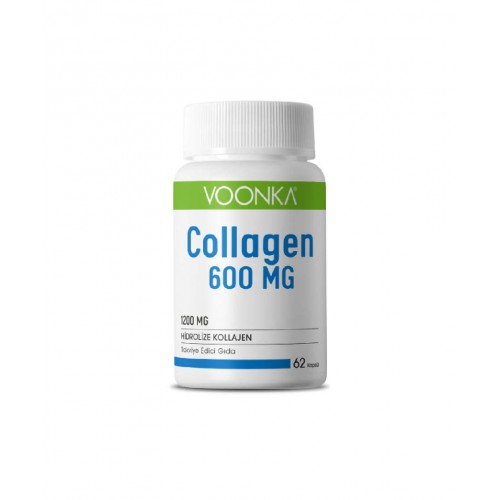 Voonka Collagen  600mg 62 Kapsül | Cilt, Saç ve Tırnak Sağlığına Katkıda Bulunan Kolajen Takviyesi