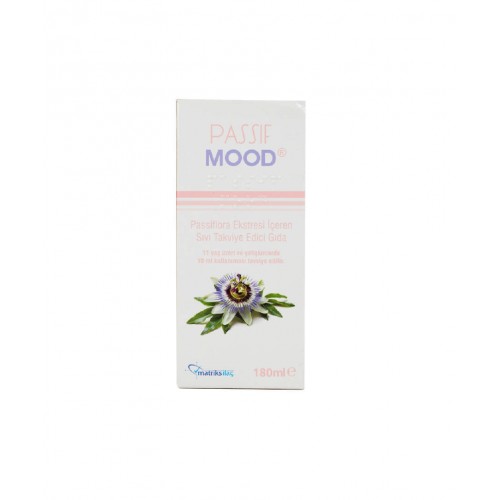 Passiflora Mood Şurup 180 ml | Stresle Başa Çıkmanıza ve Rahatlamanıza Destek Sıvı Takviye Edici Gıda