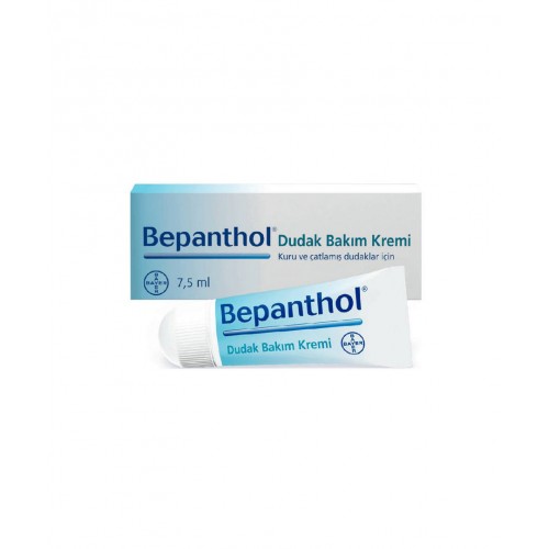 Bepanthol Dudak Bakım Kremi 7,5ml | Kuru ve Çatlamış Dudaklar İçin Günlük Nemlendirici Bakım