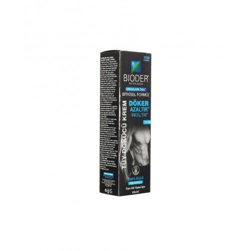 Bioder Erkekler İçin Tüy Dökücü Krem 100 ml | Tüm Cilt Tipleri İçin
