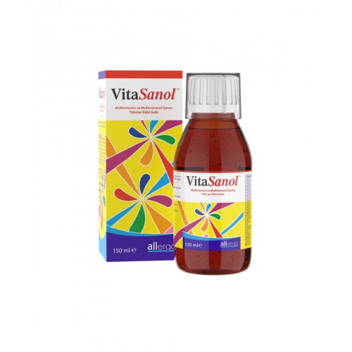 Vitasanol Multivitamin Şurup 150 ml | Enerji Seviyelerini Artırmaya ve Genel Sağlık Durumunu İyileştirmeye Yardımcı Takviye Edici Gıda