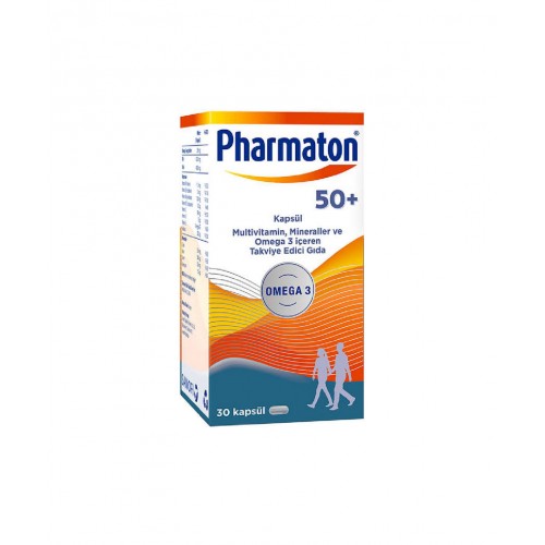 Pharmaton 50 Plus 30 Kapsül | Yaşlanma Sürecindeki Bireylerin İhtiyaçlarına Yönelik Takviye Edici Gıda