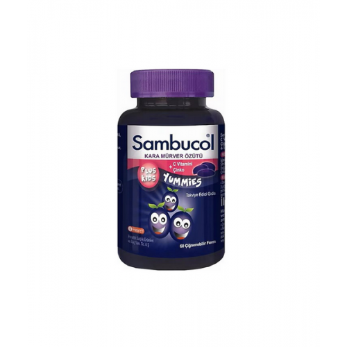 Sambucol Plus Kids Yummies 60 Çiğnenebilir Form | Çocukların Bağışıklık Sistemini Güçlendiren Takviye Gıda
