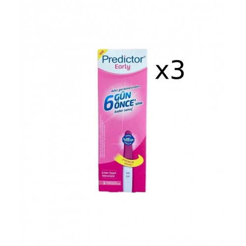 Predictor Early Erken Gebelik Testi 3'lü Paket