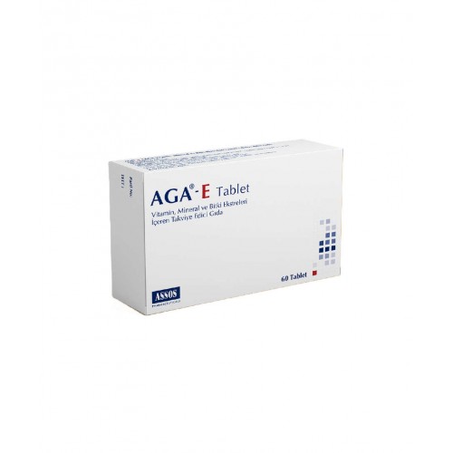 Aga-E 60 Tablet | Enerji Seviyelerinizi Artırmaya ve Bağışıklık Sisteminizi Güçlendirmeye Yardımcı Takviye Edici Gıda